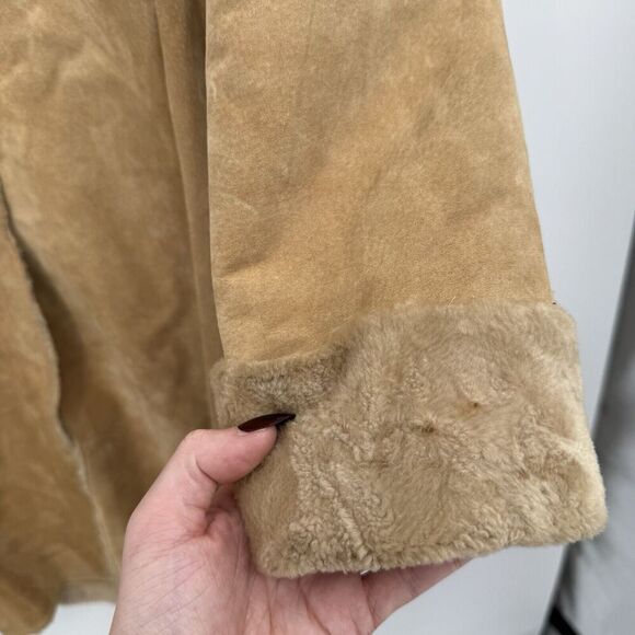 Guess Vintage Y2k Suede Leather Faux Fur Penny Lane Style Jacket Size Medium - Picture 7 of 12